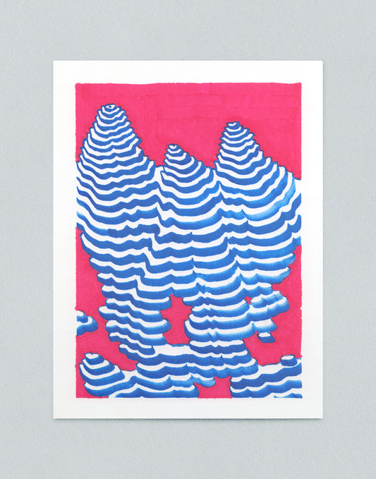 Floating Islands (Original Drawing, 6x8″)